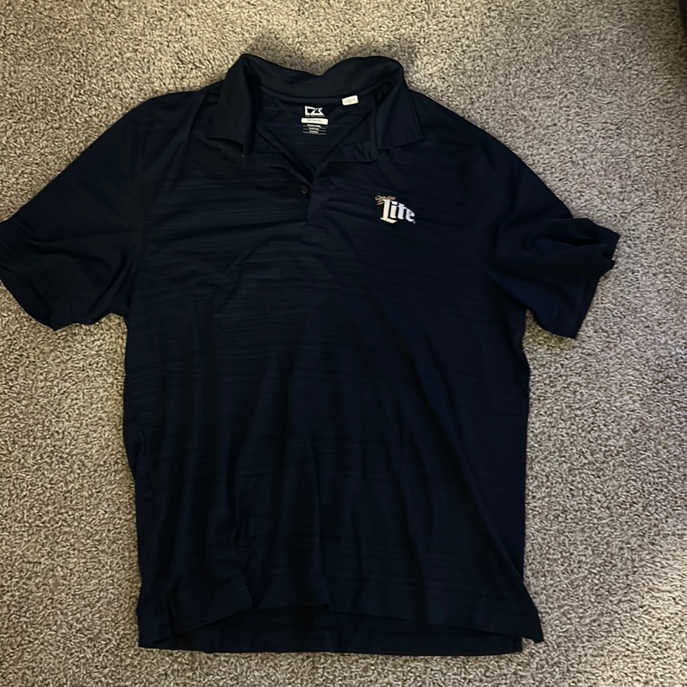 Cutter & Buck XL Miller Lite golf polo